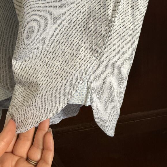 TED BAKER | Endurance Blue and White Slim Fit Button Down Shirt | Size - Picture 5 of 7